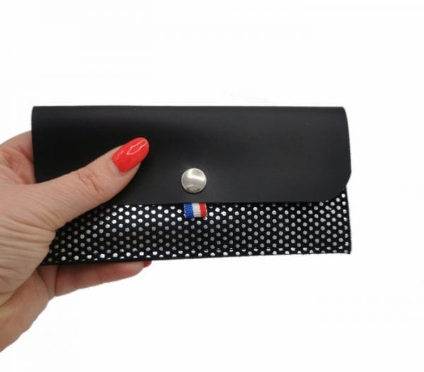 pochette porte monnaie en cuir