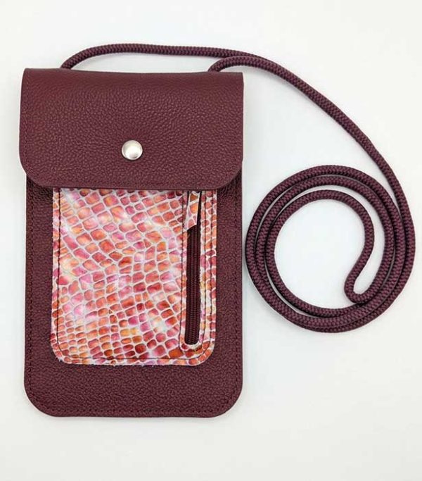 pochette-téléphone-susy-acidulée Pochette téléphone en cuir personnalisable Susy